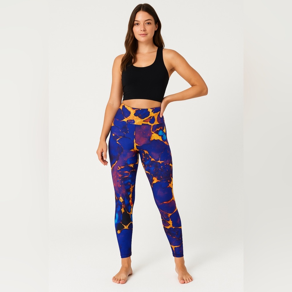 AGSTRACT Apparel Women’s Aurora Blue Activewear Yoga Nature Inspired Leggings